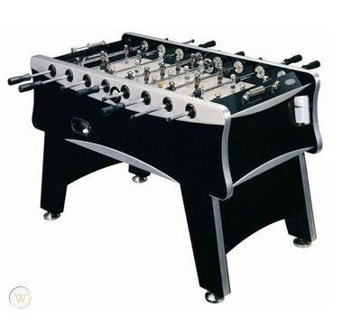 sportcraft foosball table black and silver